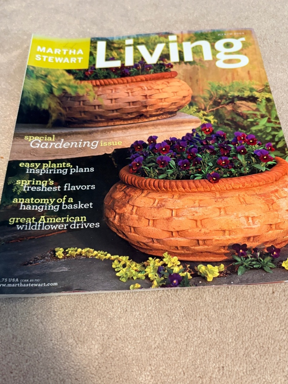 March 2003 Martha Stewart Living Special Gardening Issue